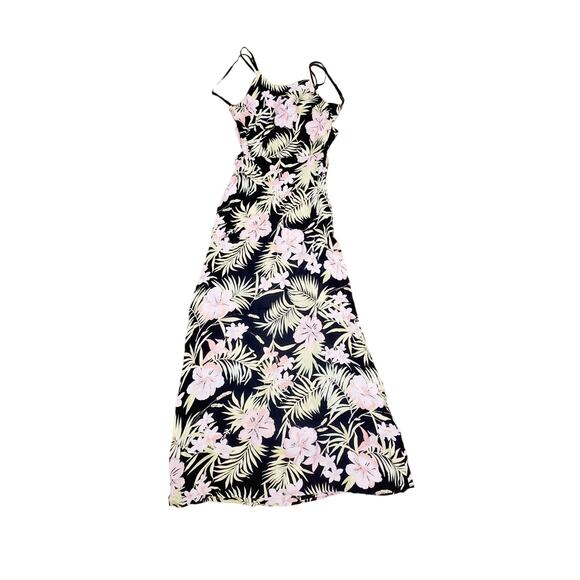 NWT For Love And Lemons Black and Pink Floral Maxi Dress - Picture 3 of 9